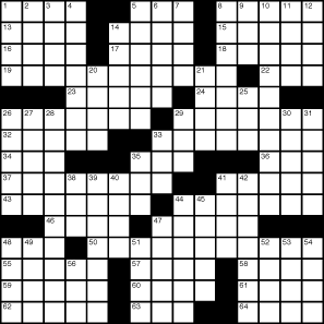 Halftime Crossword Puzzle