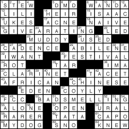 Halftime Crossword Solution