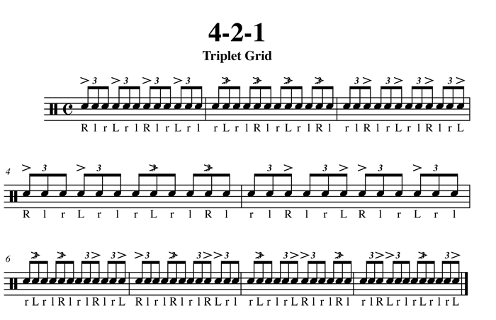 4-2-1 Triplet Grid