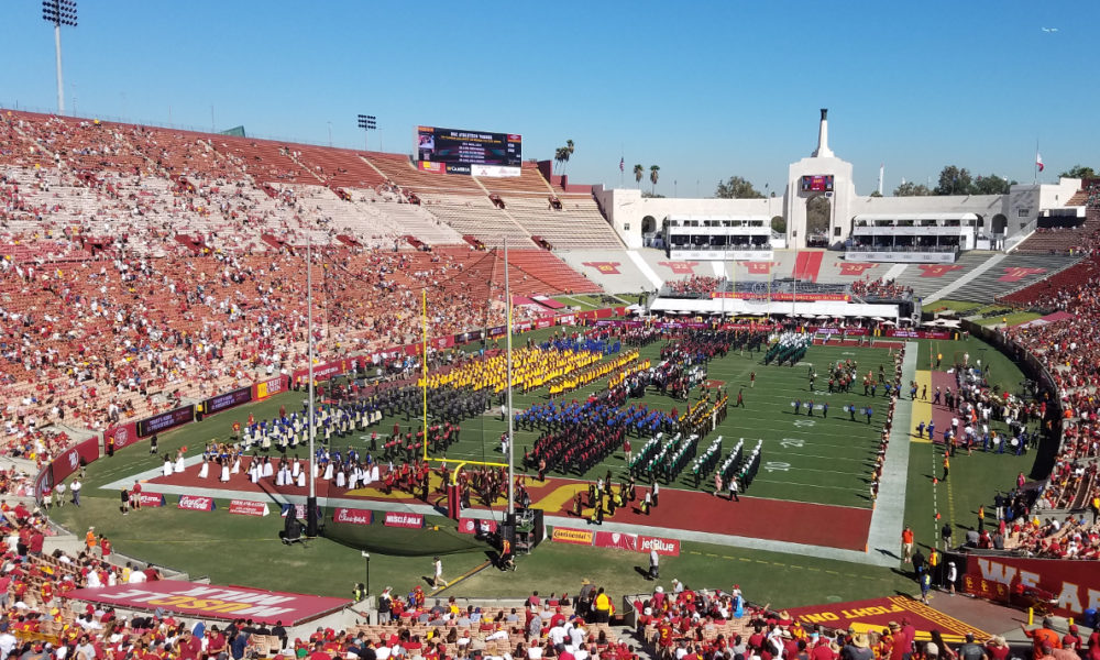 LA Mayor Conducts USC and High School Bands