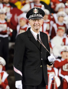 University of Wisconsin Director of Bands and marching band director Michael Leckrone.