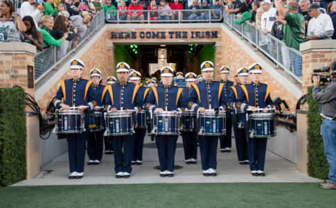Photo of Notre Dame Band.