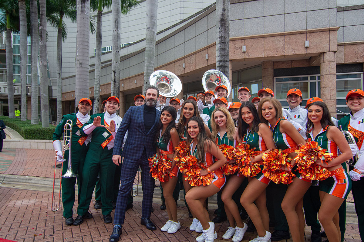 A photo of the University of Florida Marching Band.