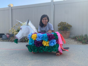 Photo of a Rosebud Parade participant.