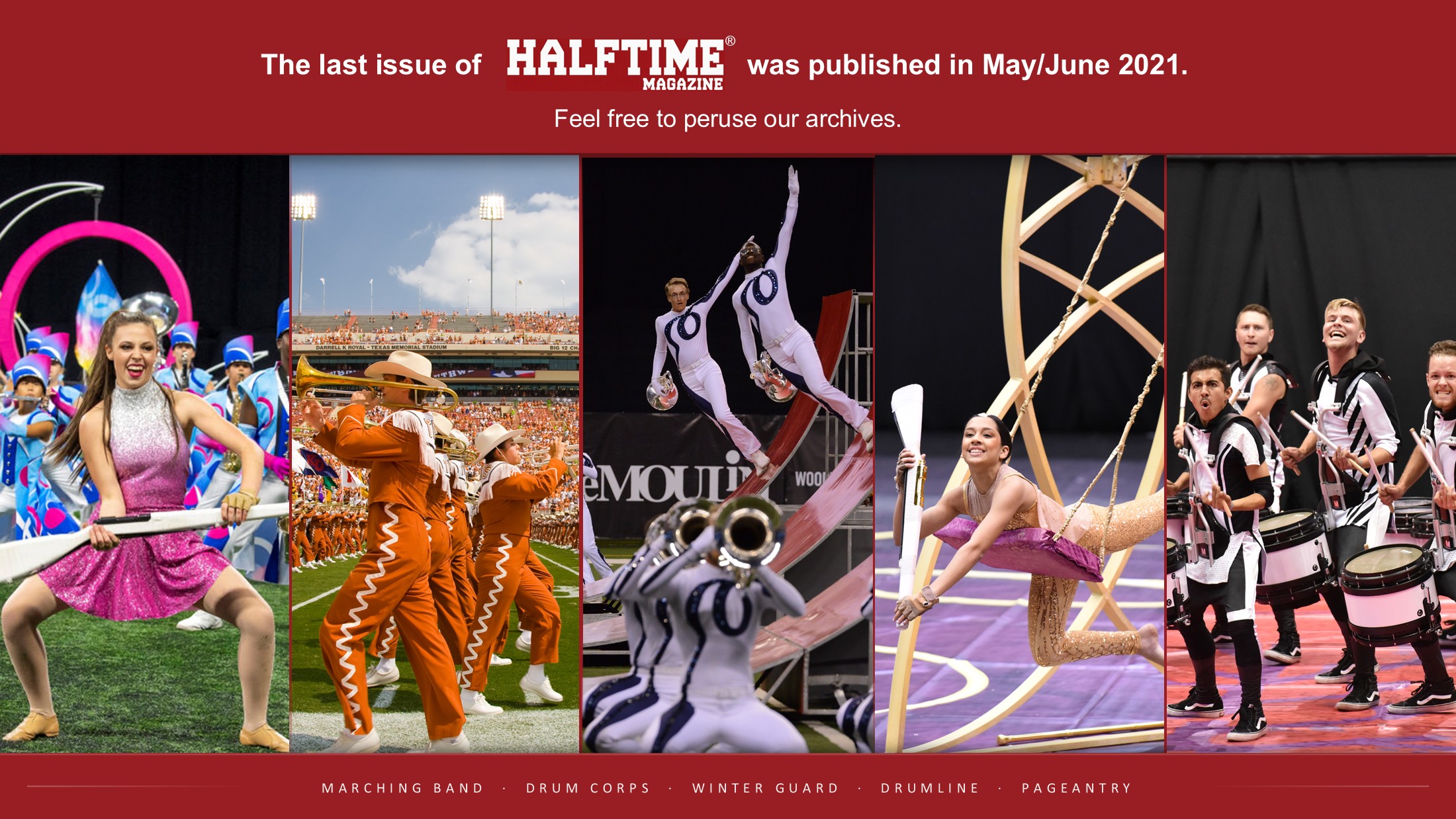 Image for homepage of Halftime Magazine.